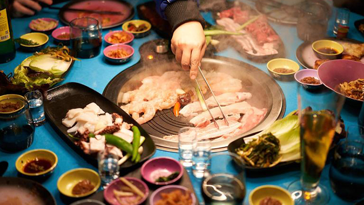 Tantalize your palate at the Korean BBQ restaurant, Gunbae.