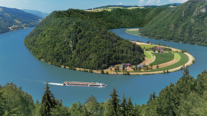 AmaWaterways river cruise on the Danube River in Europe. 
