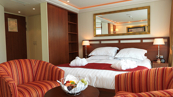 Rest and relax in the AmaWaterways Dolce Suite.
