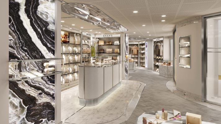 Enjoy a luxurious shopping experience onboard an Oceania Cruises ship.