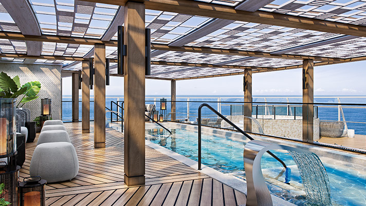 Pamper yourself at the Aquamar + Vitality Spa.