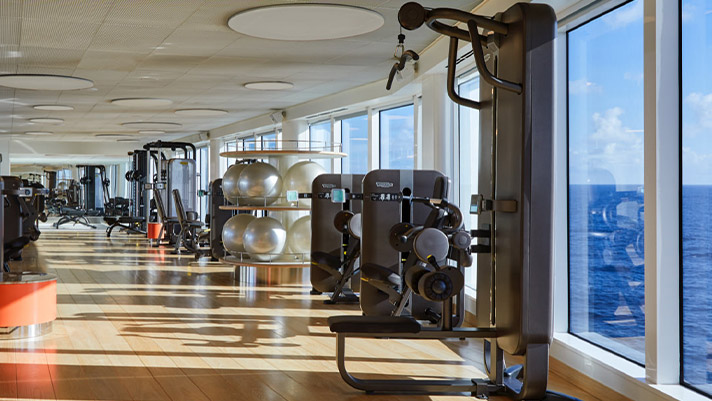 Keep up with your fitness routine while onboard Virgin Voyages.