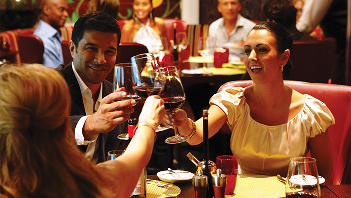 Indulge in delicious Italian cuisine at the Tuscan Restaurant.