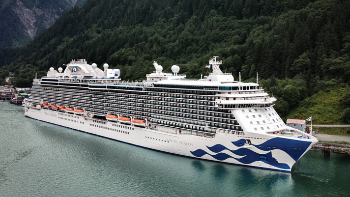 Majestic Princess in Juneau, Alaska. 