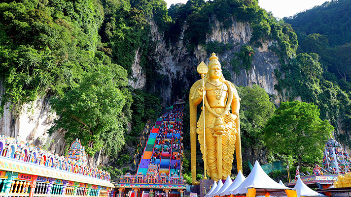 Entrance of Batu Caves in Malaysia