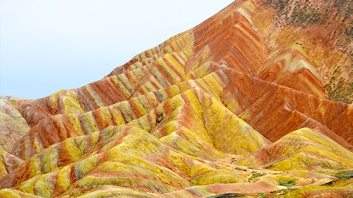 Rainbow Mountains in China's Zhangye National Geopark