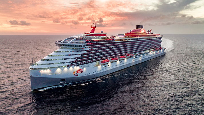 virgin voyages fire and sunset