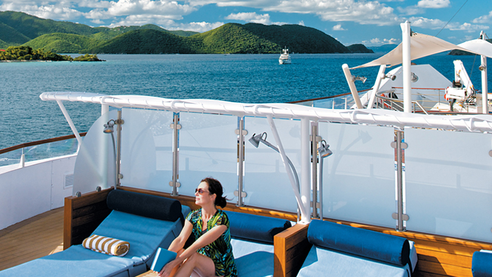 Soak up the sun on the top deck of The Gauguin.