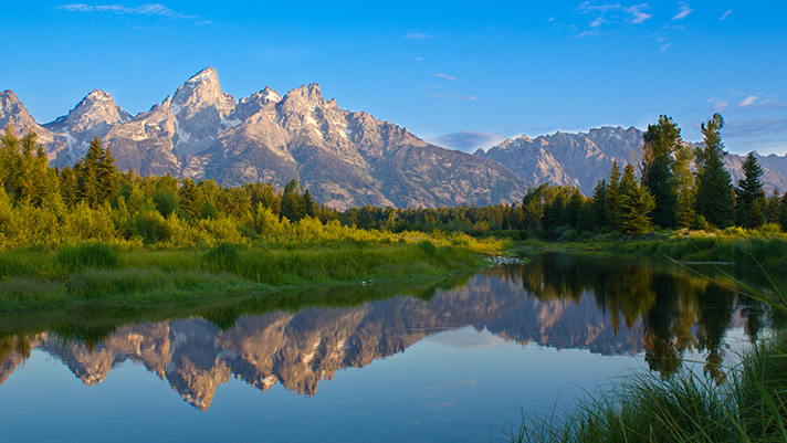 Visit the stunning Grand Teton National Park.