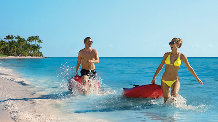 Enjoy fun-filled activities on the Preferred Club members private beach.