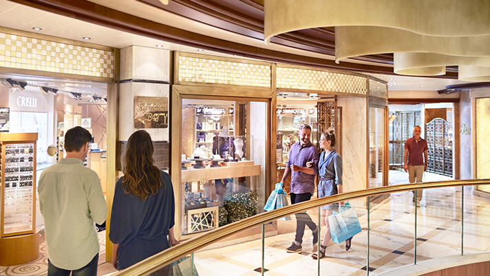 Indulge in some boutique shopping onboard Royal Princess.