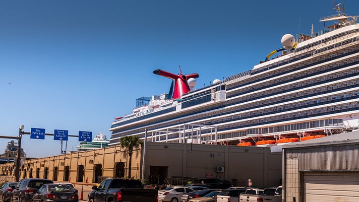 Cruise Port in Galveston, Texas