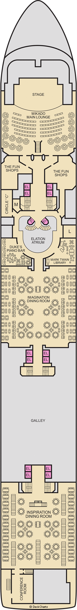 Carnival Elation Room Chart