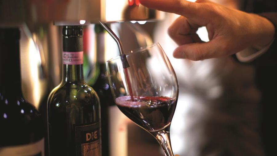 The wine bar onboard Celebrity Summit.