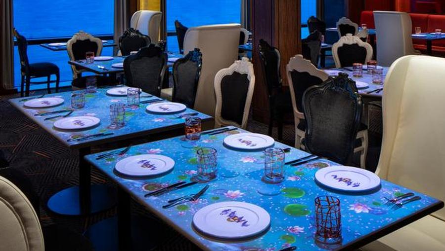 Le Peitit 3D animated dining onboard Celebrity Cruises.