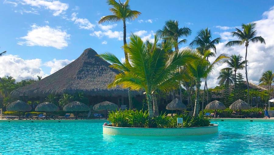 Beautiful pools at the Club Med Punta Cana Resort.