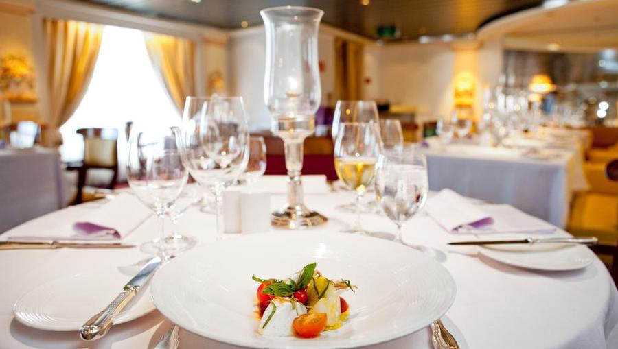 Dining Table at Prego onboard Crystal Cruises