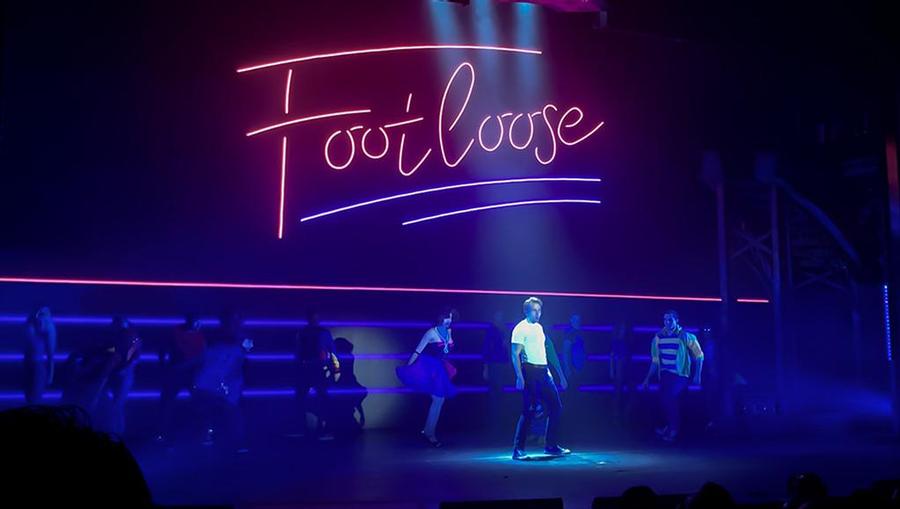 A stage view of Footloose: The Musical onboard Norwegian Joy.