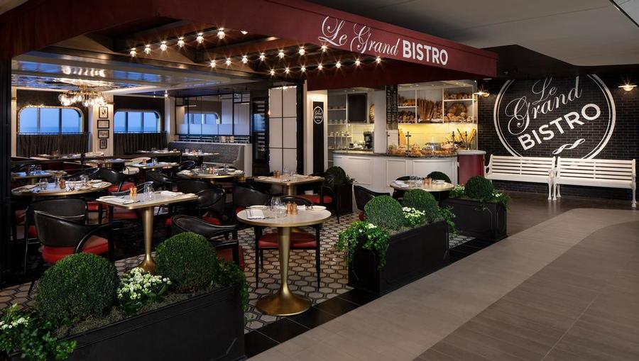 A view of Le Grand Bistro onboard Celebrity Edge