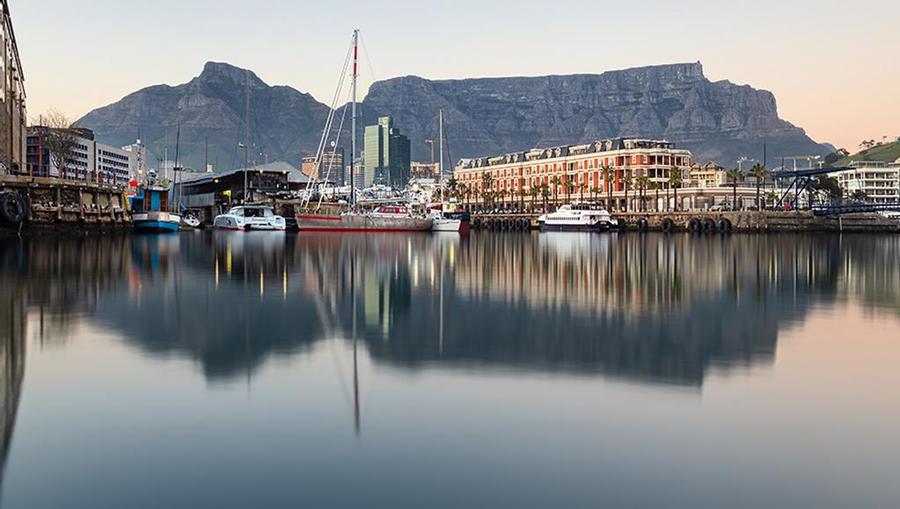  A view of V & A Waterfront in Cape Town.