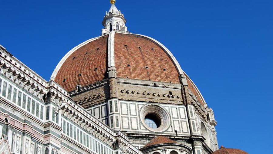 Cathedral dome in Italy. Duomo Di Firenze.