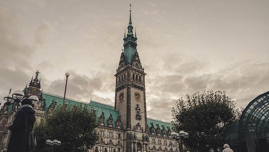 Iconic Neues Rathaus in Munich, Germany.