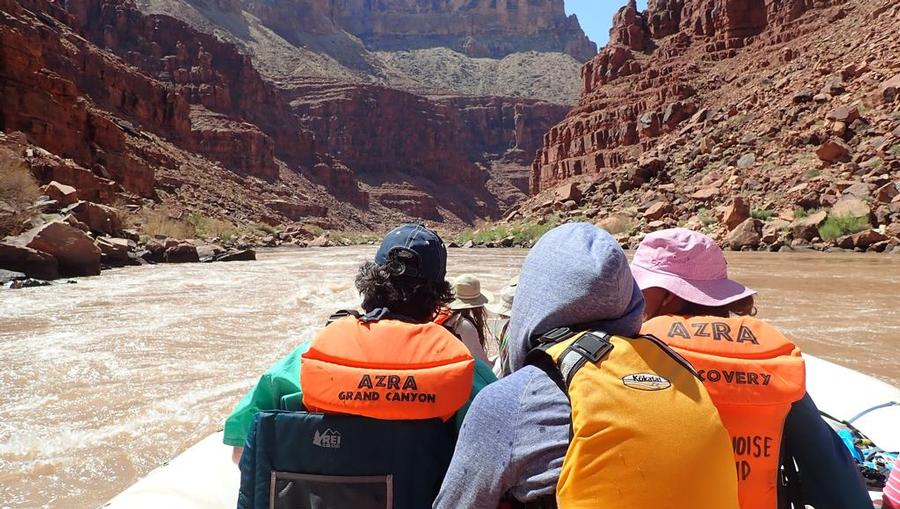 River rafting Colorado River at the Grand Canyon