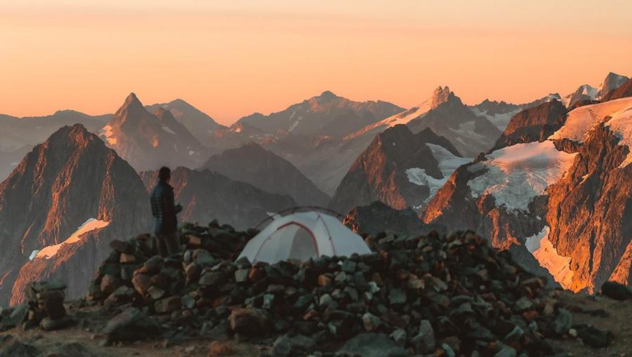 Camping in the Pacific Northwest.