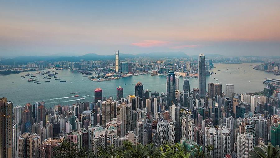 Hong Kong Towering Skyscrapers