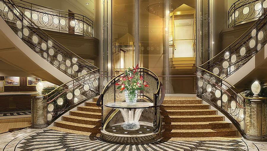 Marble Staircase onboard Oceania Cruises