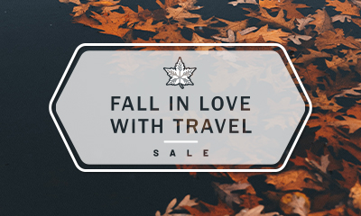 Exclusive Fall in Love With Travel Sale – Save up to $500 PLUS up to $300 Past Guest Savings!